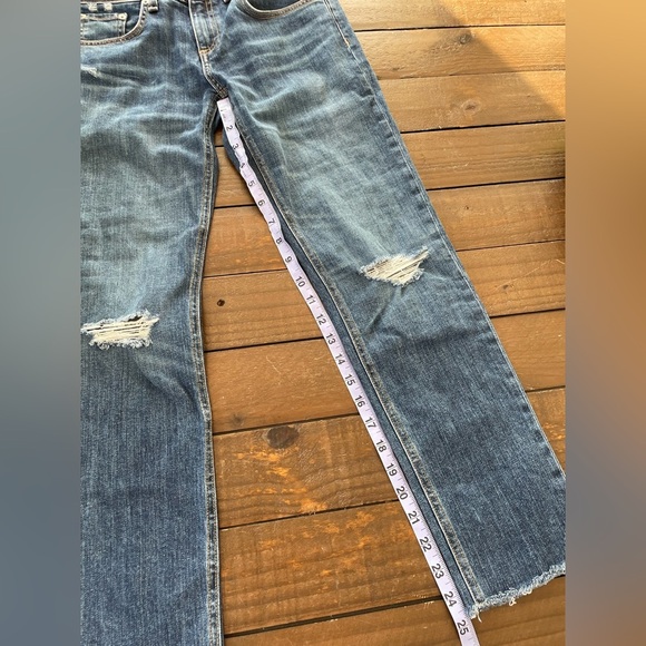 COPY - rag & bone Dre Capri medium wash distressed jeans size 25 - Picture 6 of 8